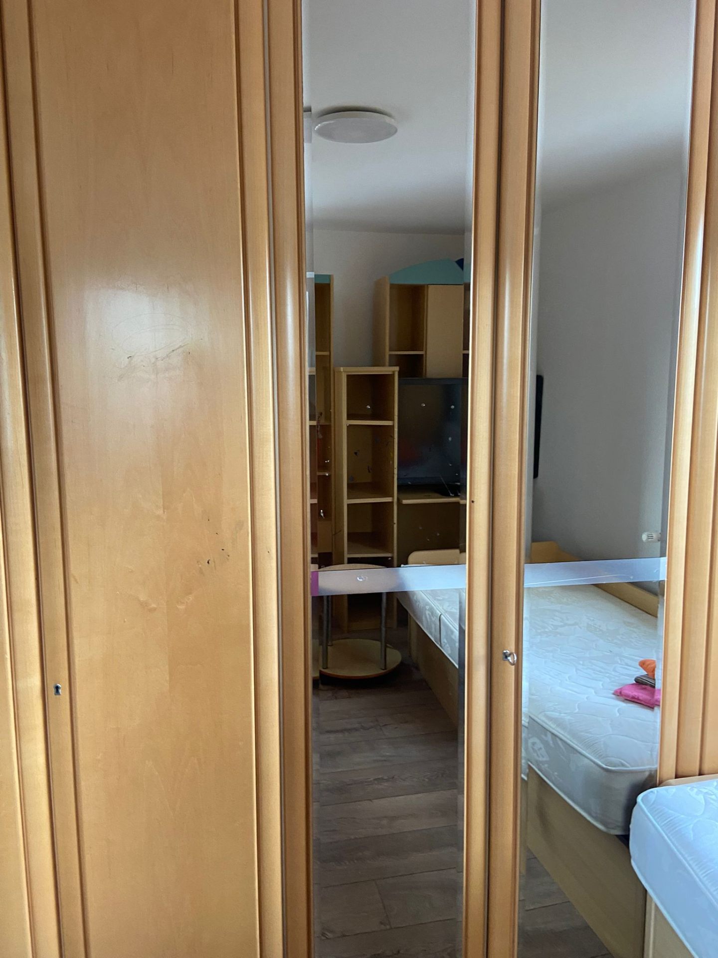 Schlafzimmer vor der Räumung